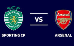 Trận đấu giữa Sporting CP vs Arsenal tại lượt đi vòng Tứ kết Champions League 2025/26