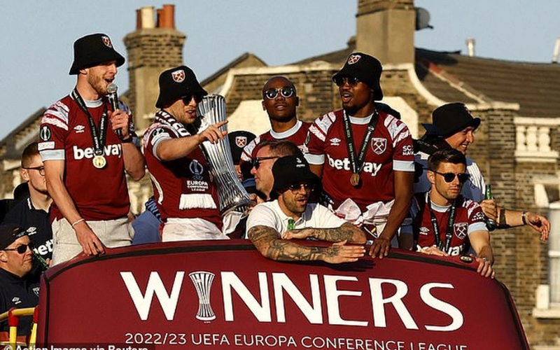 West Ham vô địch UEFA Europa Conference League năm 2023 tại Prague