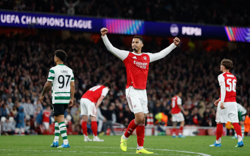 Trong suốt 90 phút, Arsenal không tạo ra được sức ép đáng kể lên khung thành Sporting