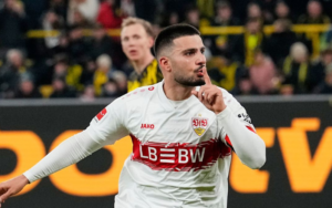 Deniz Undav ghi bàn gỡ hòa ở phút 70 cho Stuttgart