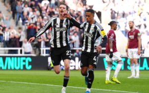 Harvey Barnes tung đường kiến tạo thuận lợi để Nick Woltemade dứt điểm tinh tế mở tỷ số cho Newcastle
